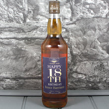 Load image into Gallery viewer, Happy 18th Birthday Single Bottle With A Personalised Label Printed
