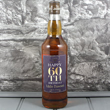 Load image into Gallery viewer, Happy 60th Birthday Single Bottle With A Personalised Label Printed

