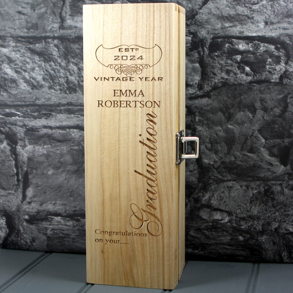 Graduation Single Wood Box