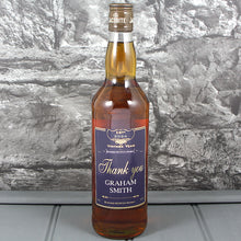 Load image into Gallery viewer, Thank You Single Bottle With A Personalised Label Printed
