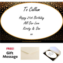 Load image into Gallery viewer, Happy 21st Birthday Single Wooden Box and Personalised Whisky Bottle
