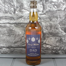 Load image into Gallery viewer, Merry Christmas Single Bottle With A Personalised Label Printed
