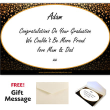 Load image into Gallery viewer, Graduation Single Wooden Box and Personalised Whisky Bottle
